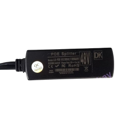 Gigabit PoE splitter - power output: 12 V, 2 A